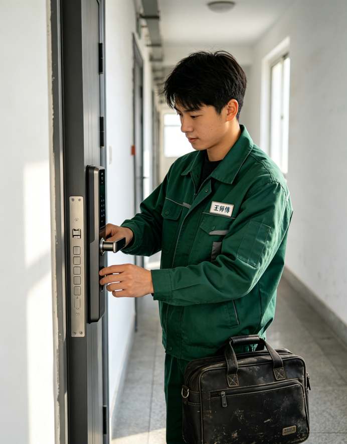 保险柜技术开锁现场 密码重置